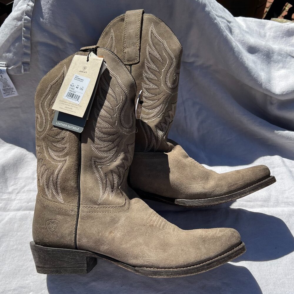 Ariat Circuit High Stepper Roughout Cowboy Boots NWT 10.5
